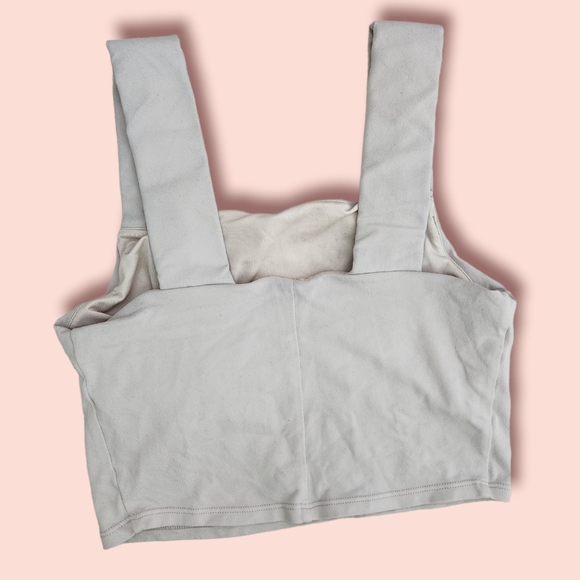 Alo Sandstone Bind Fitted Bra Tank - Picture 3 of 6